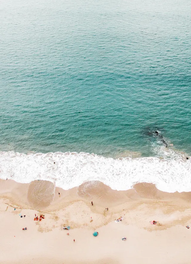 Beach Shoreline View, photographic, organic, vibrant