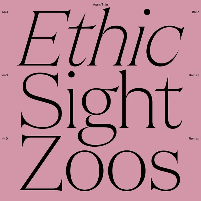 Ethic Sight Zoos Typography Specimen