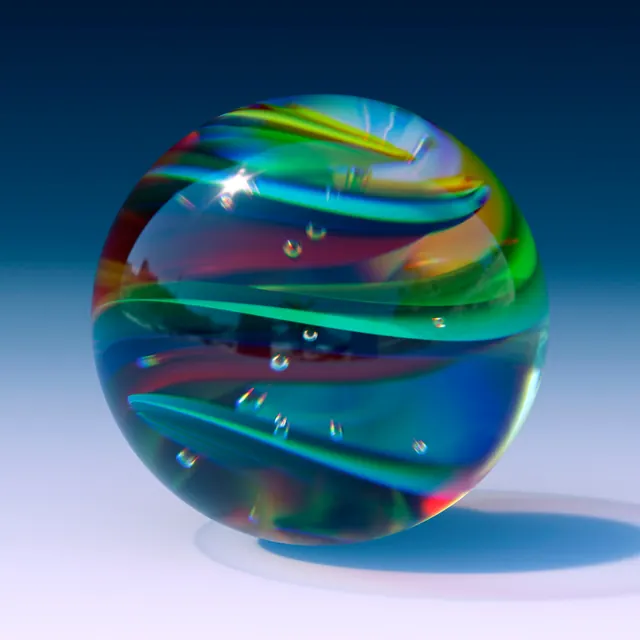 Iridescent Glass Sphere