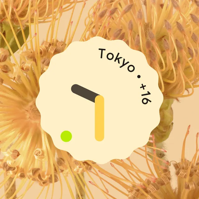 Tokyo +16 Graphic, minimal, organic, warm