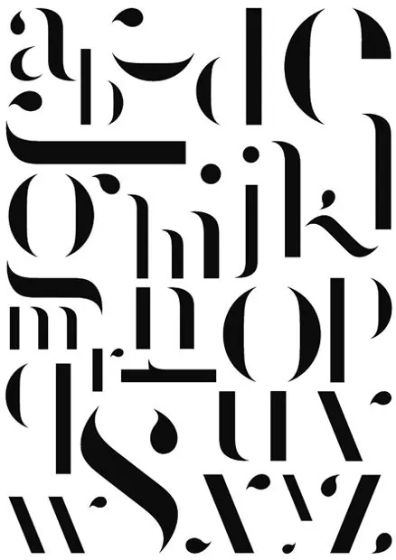 Experimental Typography Layout, brutalist, maximalist, monochrome