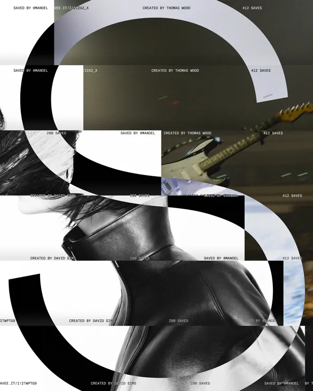 Abstract Geometric Collage, brutalist, maximalist, monochrome