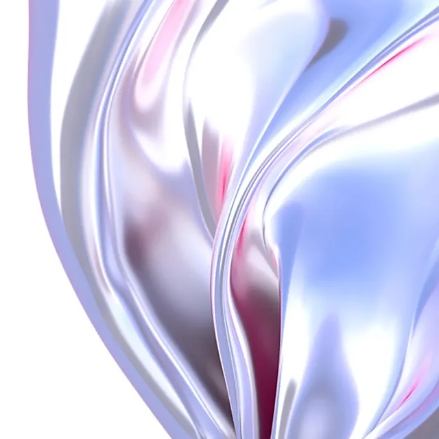 Iridescent Fluid Fabric, 3d-render, abstract, vibrant
