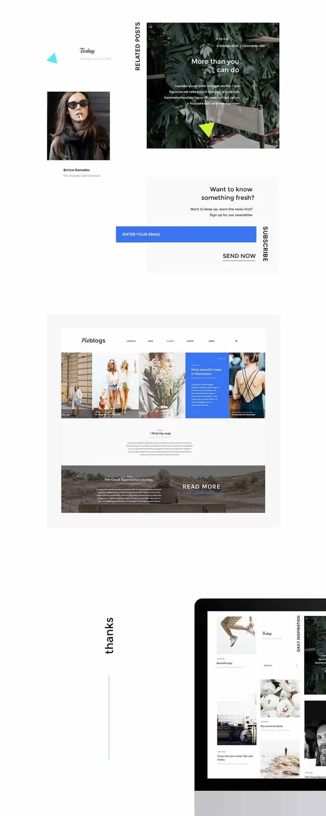 Web Interface Design Layout, minimal, corporate-clean, light