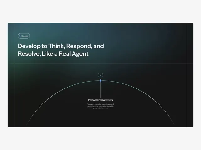 Dark-mode arc diagram with personalized-answers copy, dark-mode, minimal, dark