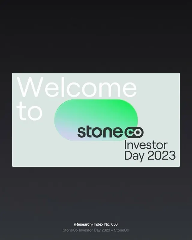 StoneCo Investor Day 2023 title slide, minimal, corporate-clean, light