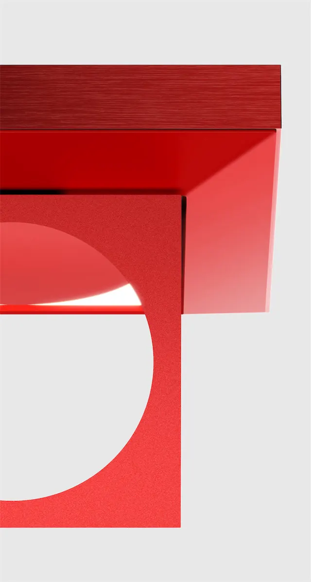 Red Geometric Abstract Graphic