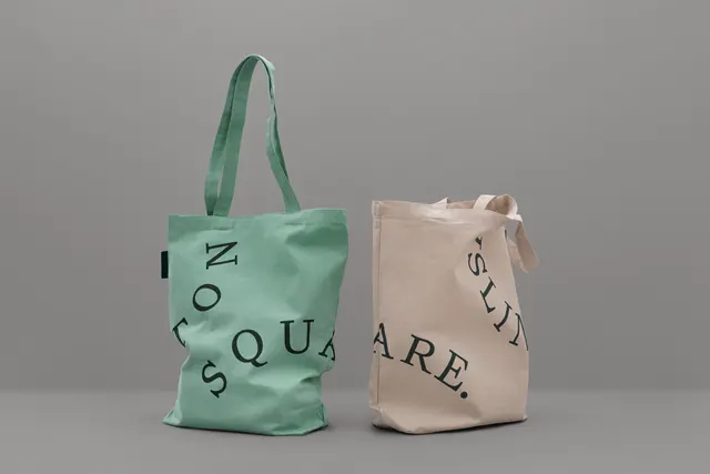 Tote Bag Product Mockup, minimal, flat, muted