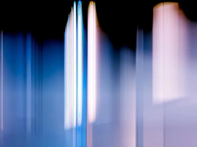 Abstract Vertical Light Streaks