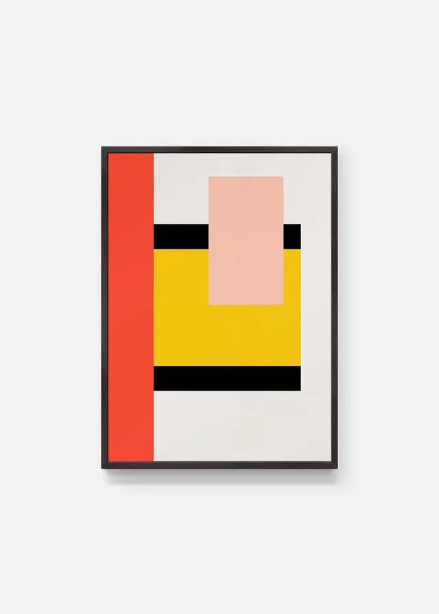 Abstract Geometric Composition, minimal, geometric, high-contrast
