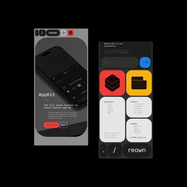 AppKit: mobile UX toolkit dark mockup, minimal, dark-mode, dark