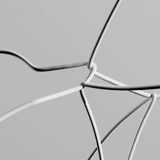 Abstract Line Network, minimal, geometric, monochrome