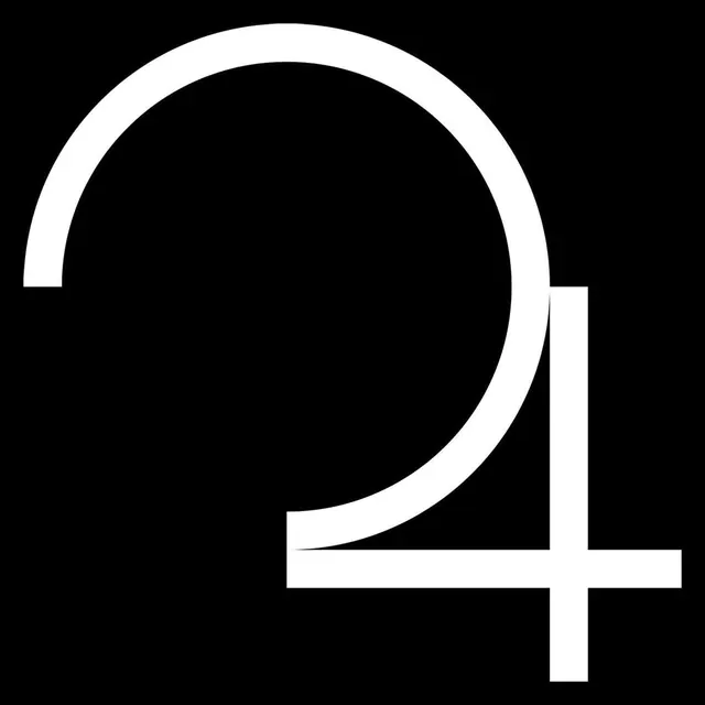 Abstract Number 24 Graphic, minimal, geometric, monochrome