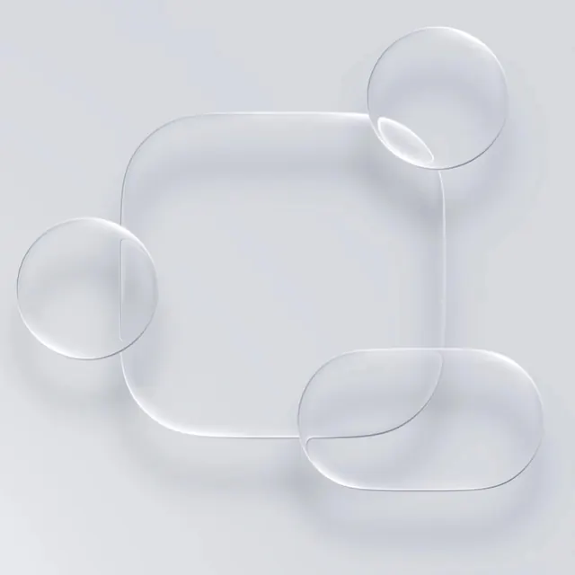 Glassmorphism Abstract Shapes, glassmorphism, minimal, light