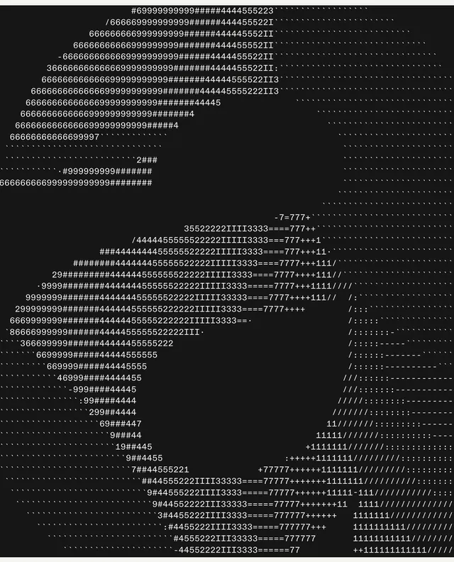 Monospace Text Pattern, minimal, technical, monochrome