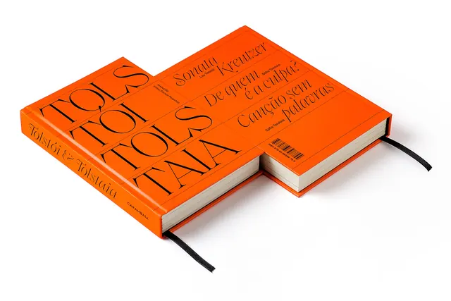 Orange Book Mockup, minimal, geometric, vibrant