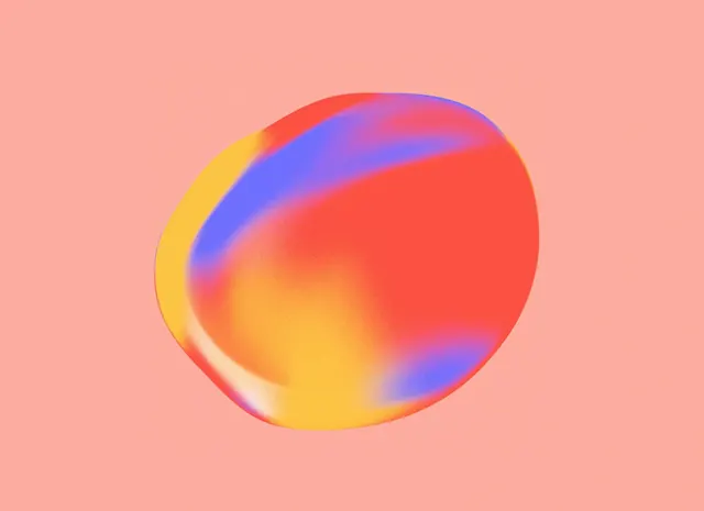 Abstract Gradient Sphere, gradient-heavy, organic, vibrant