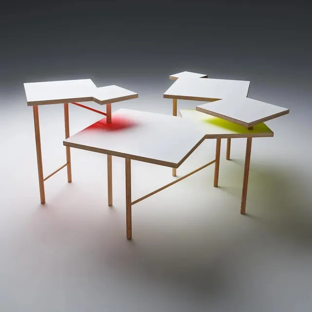 Abstract Geometric Tables, minimal, geometric, high-contrast