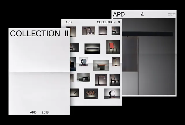 APD Collection II Brand Identity, minimal, swiss, monochrome