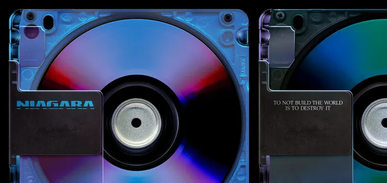 NIMSAZA CD Mockup, minimal, dark-mode, dark
