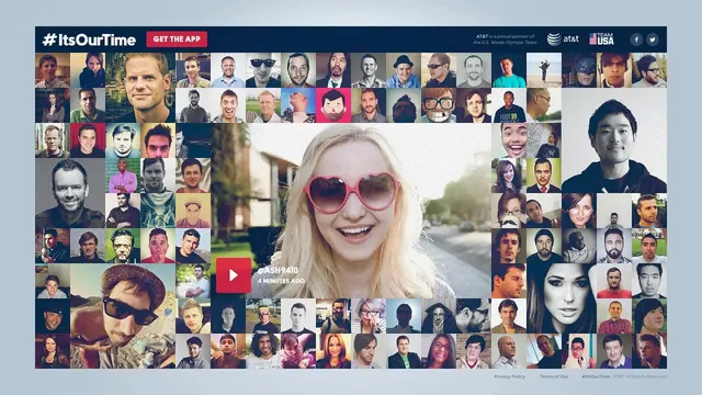 Collage of diverse faces