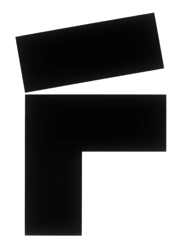 Geometric angular shape composition, minimal, geometric, dark