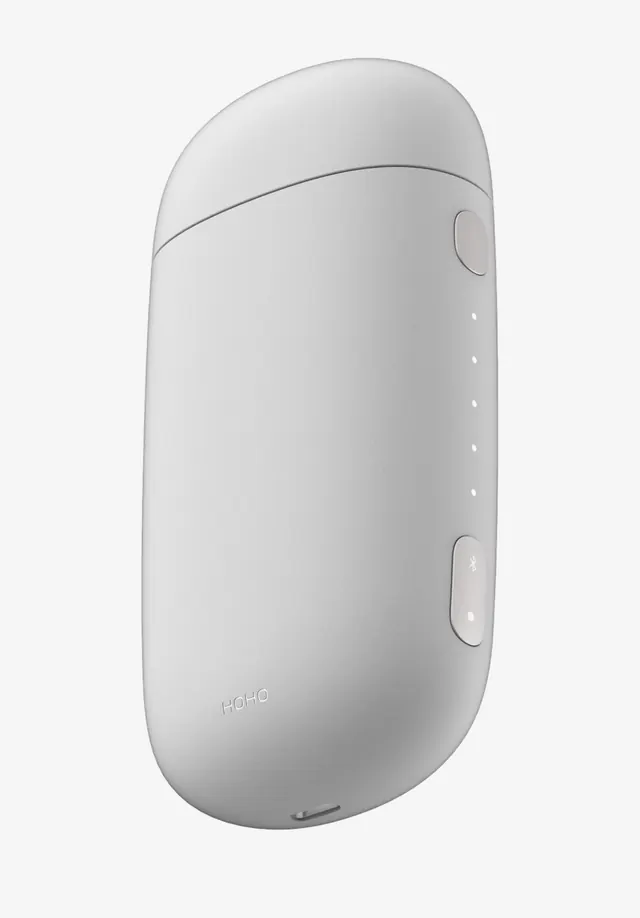 White Rounded Electronic Device, minimal, corporate-clean, light