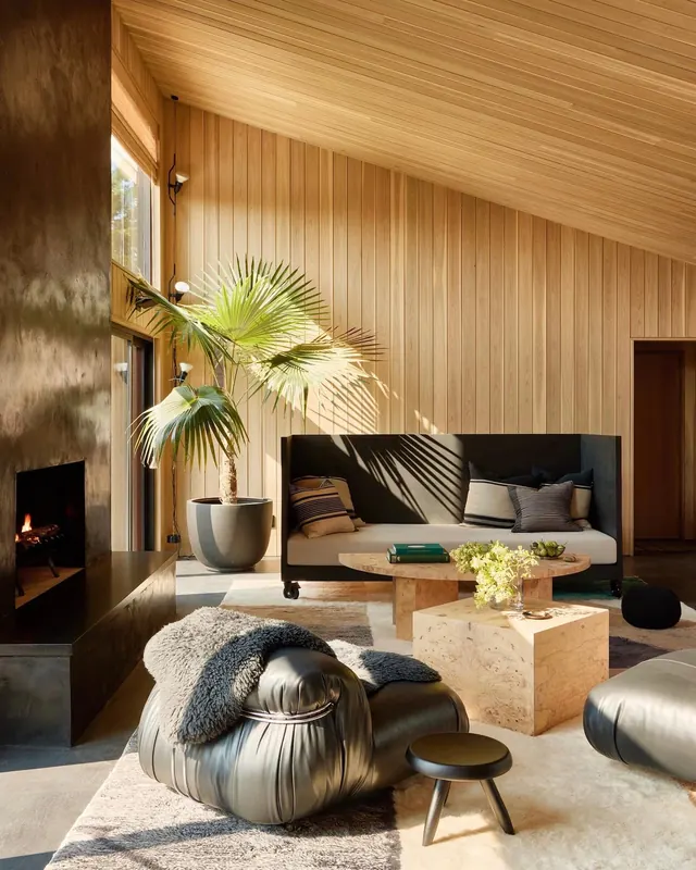 Modern Interior Living Space, luxury, organic, warm