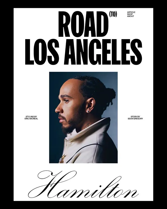 Road Los Angeles editorial poster, editorial, monochrome, dark