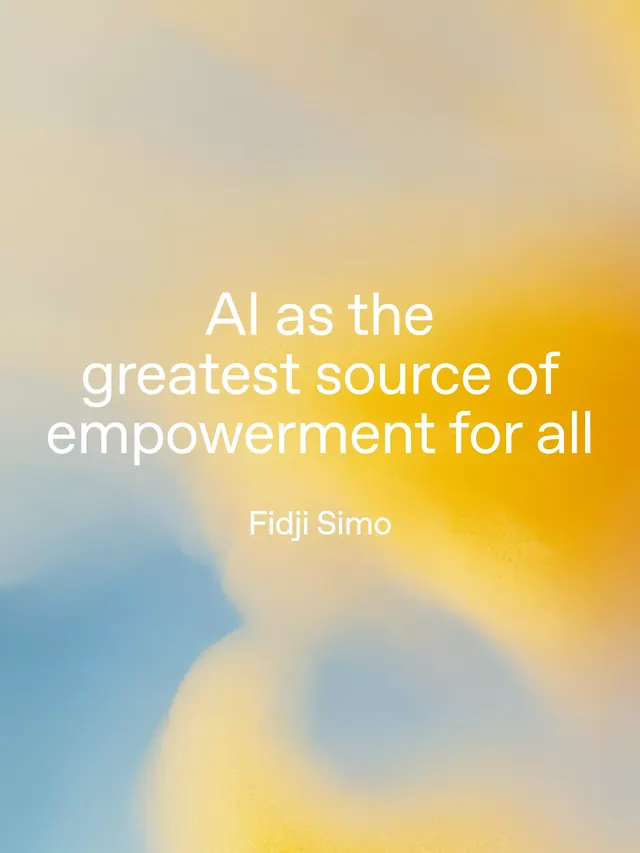 Gradient quote card with empowerment message, gradient-heavy, abstract, light