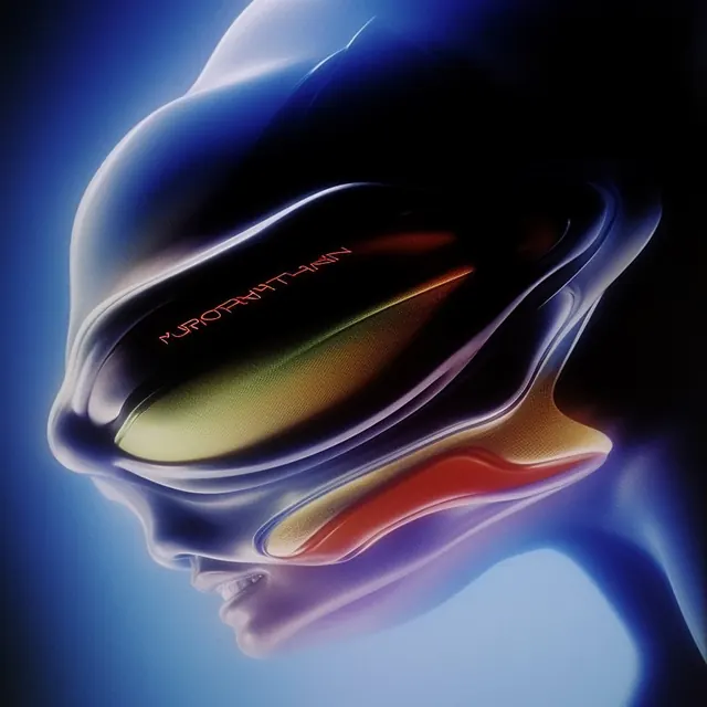Murorhythm sci-fi visor head render, 3d-render, technical, dark