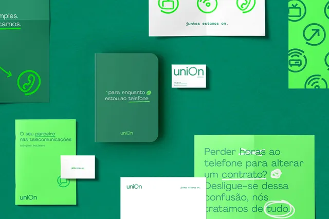 Corporate green brand pattern mockup, minimal, flat, vibrant