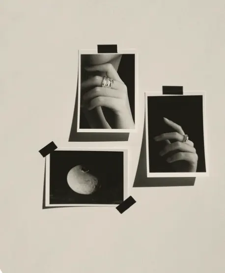 Editorial monochrome collage, editorial, monochrome, dark