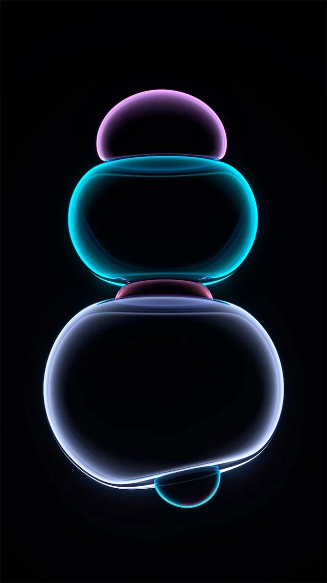 Abstract 3D Fluid Shapes, 3d-render, glassmorphism, dark
