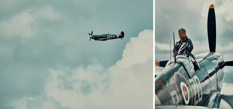 Vintage Aircraft Photography, photographic, retro, muted