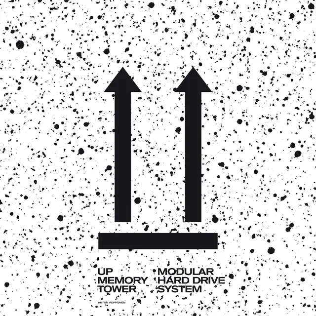 Up Memory Tower Modular System, brutalist, minimal, monochrome