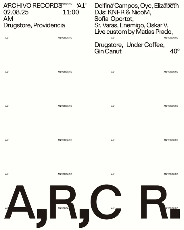 A,R,C,R. Typography Layout