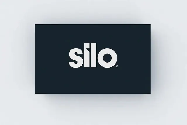 Silo Logo Mockup, minimal, corporate-clean, dark