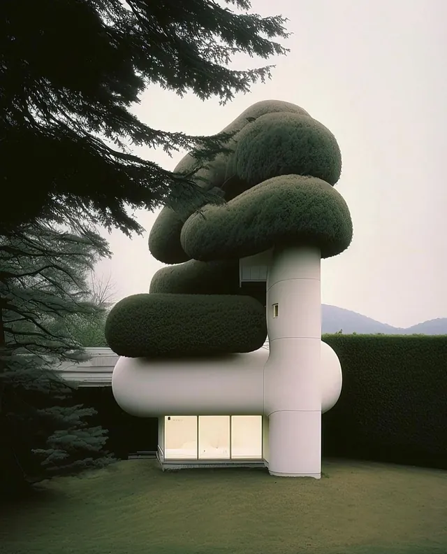 Organic Architectural Structure, organic, minimal, muted