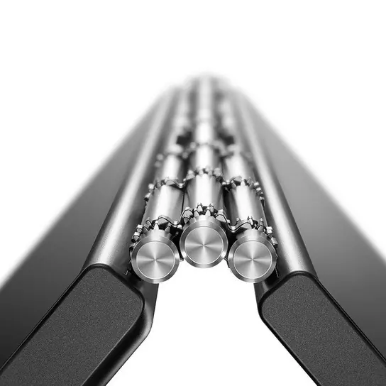 Metallic Hardware Detail, minimal, technical, monochrome