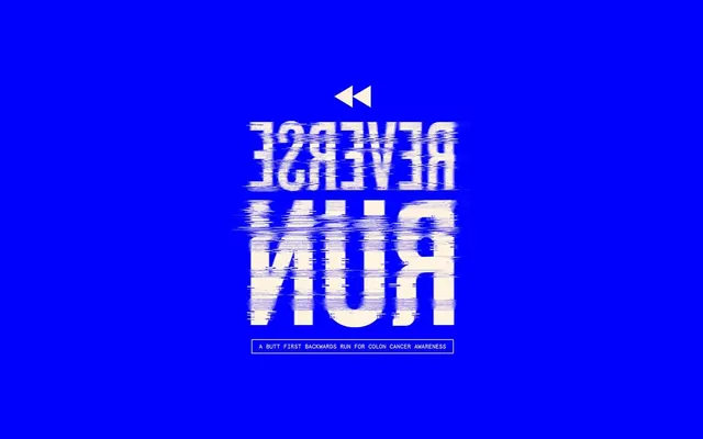Reverse Run Typography, brutalist, neo-brutalist, vibrant