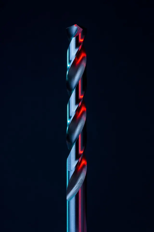 3D Twisted Column Graphic, 3d-render, abstract, dark