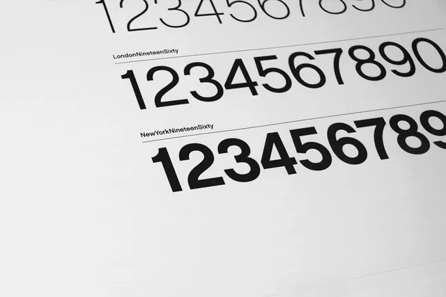 Numeric Type Specimen