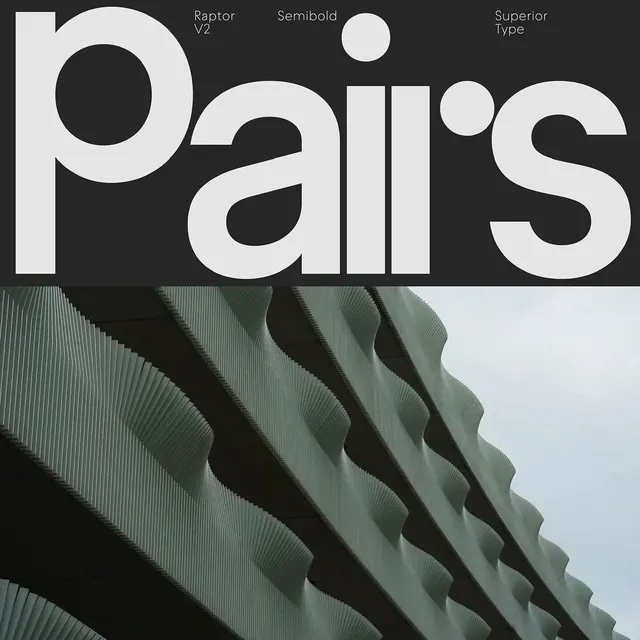 Pair's Typography and Architecture Layout, swiss, minimal, high-contrast