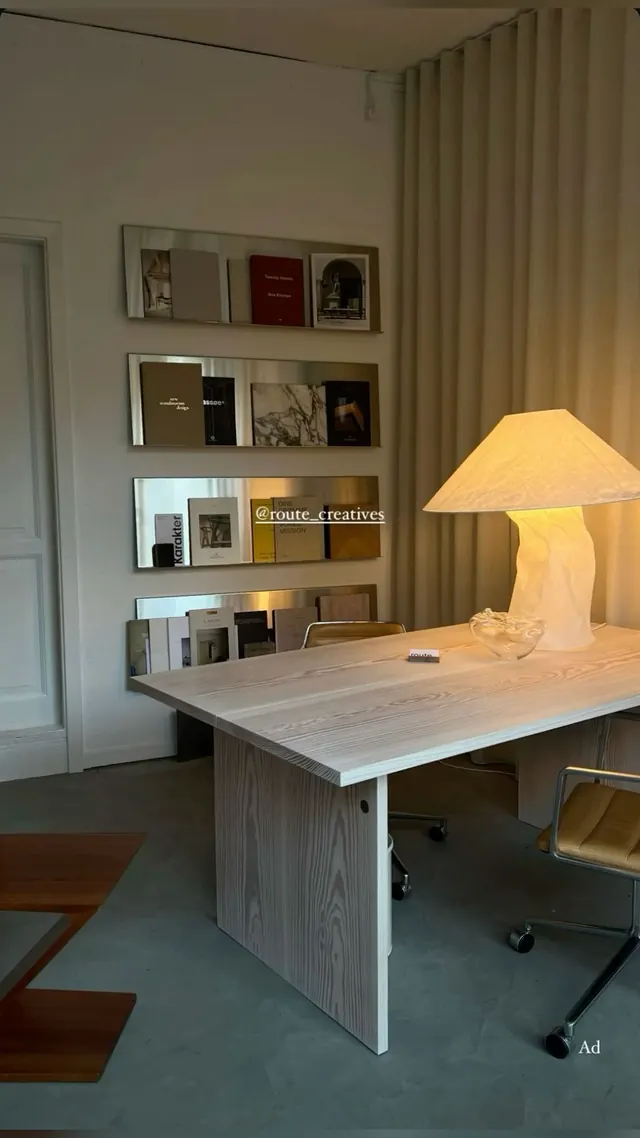 Minimal design books gallery wall, minimal, light-mode, muted