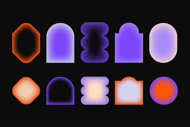 Dark-mode geometric abstract graphic, dark-mode, geometric, dark