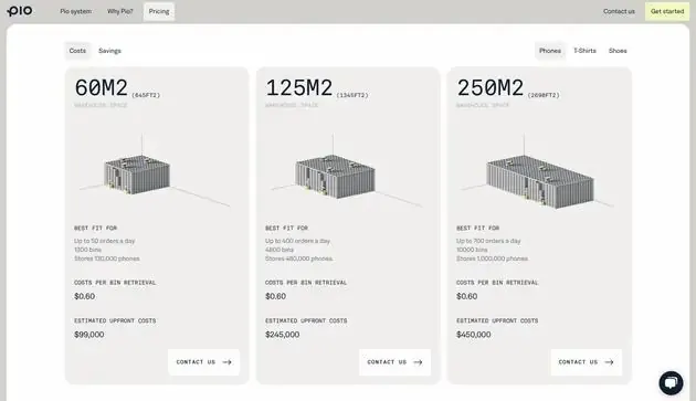 Cloud storage pricing tier comparison, minimal, boxed, light