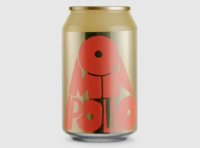 Retro character beverage can design, retro, minimal, warm
