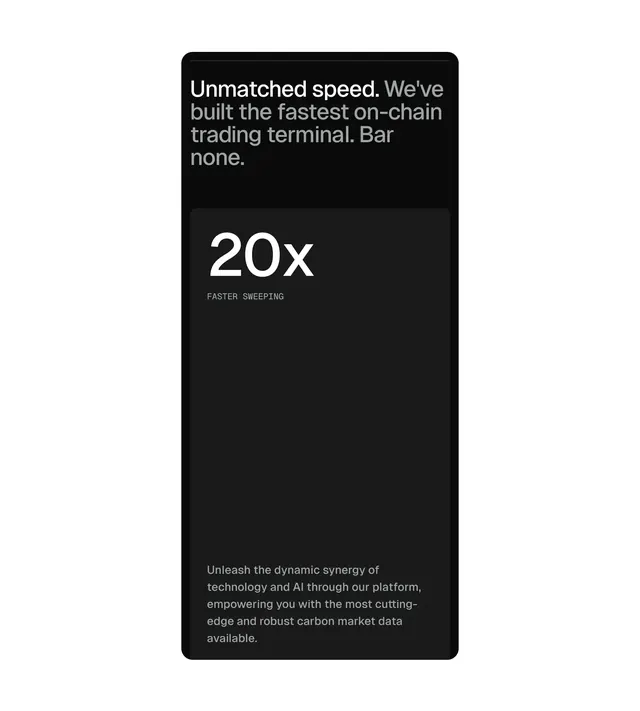 High-contrast fintech metric card mockup, dark-mode, minimal, dark