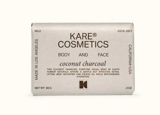 Kare natural cosmetics bar soap packaging, minimal, organic, light